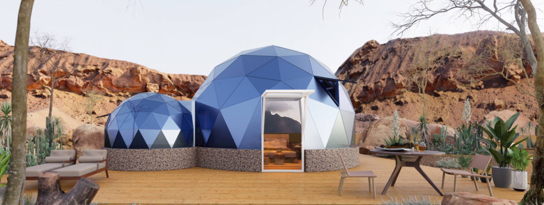 虎丘区球形智能光伏玻璃星空房